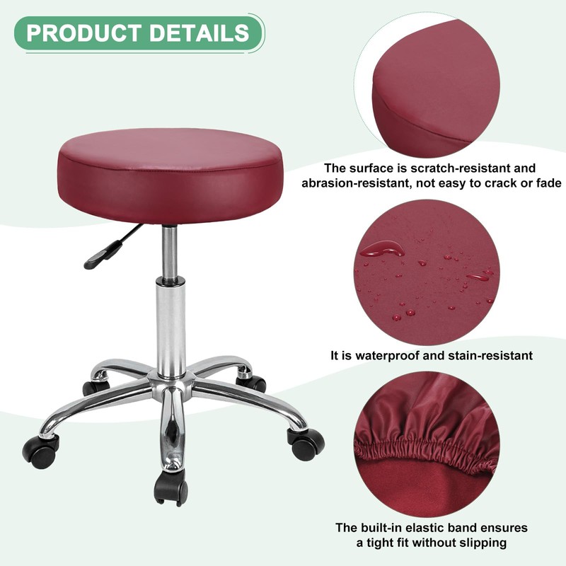 M METERXITY 1-Pack Bar Stool Covers Round, for 12-14 Inch
