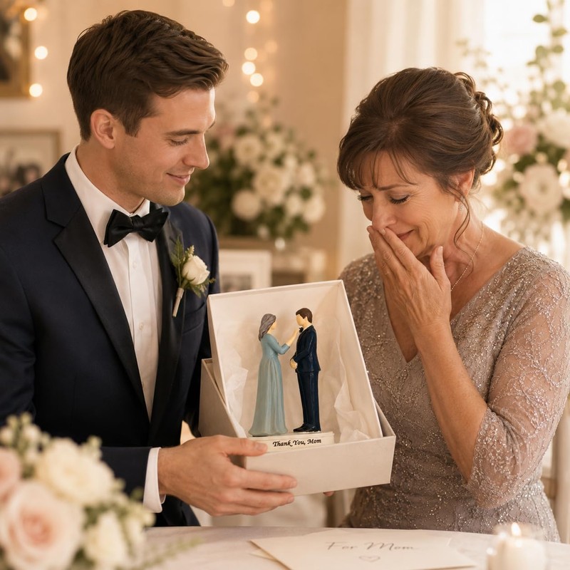 Mother of the Groom Gifts, Groom and Mother Keepsake Figurine