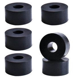 OURUI Rubber Washer 1 Inch OD x 3/8 Inch ID x 1/2 Inch Thickness, 6pcs Rubber Spacer Anti Vibration Bushings Black Washer for Screws Bolts Home Car Accessories