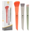 KINGMAS 3Pcs Foundation Brush Contour Concealer Brush Set, Under Eye