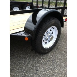 PHOENIX USA (2) Chrome Trailer Wheel Hub Cap Covers SHARP!! 8 - 15  2.75" emblem indent,