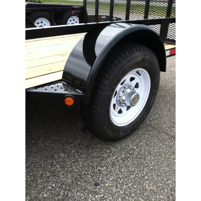 PHOENIX USA (2) Chrome Trailer Wheel Hub Cap Covers SHARP!!