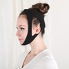 Facial Elasticity Lifting Band Massage Support Band Black 10ea