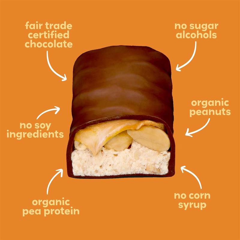 UNREAL Dark Chocolate Caramel Peanut Nougat Bars - Non-GMO, Less
