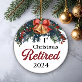 New Parents Christmas Ornament 2024, See You in 2025, First Christmas as a Family of 3, New Mommy & Daddy Gift, Gifts for Expecting Parents Mom to be, Pregnancy Ornament for Parents to be