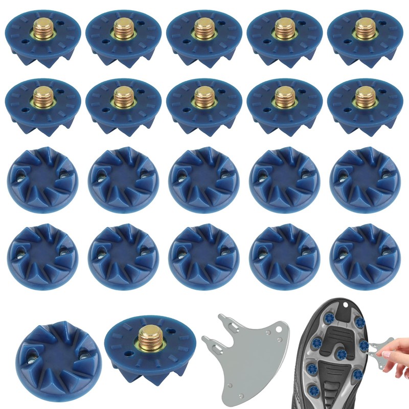 Batsman-Specific Cricket Spikes, 22 Pcs Screw-in Cricket Spikes Replacement with