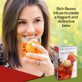 China Mist Iced Tea – Watermelon with Marula Black Tea Infusion – Refreshing and Delicious – Each Tea Bag Yields 1/2 Gallon – 4 bags.