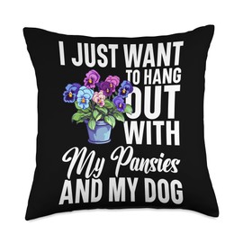 Pansy Flower Seeds Pansies Live Gardening Tools Pansies Throw Pillow