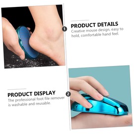 Mikinona Beautiful Foot Care Tool Foot File Callus Remover Glass Foot Care Prop