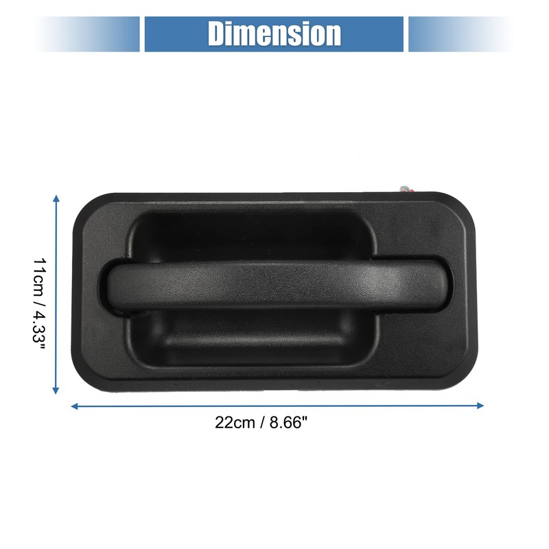 X AUTOHAUX 4 Pcs Exterior Door Handle with Key Hole