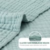 Love's cabin 6 Layer 100% Cotton Muslin Blanket, 50"x60" Throw