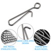 Dr.Fish 50 Pack Fast Fishing Snap Clips Stainless Steel Hanging