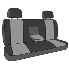 CalTrend Rear Solid Bench Seats, DuraPlus Seat Covers for 2013-2016 Kia Optima Beige Beige Insert with Black Trim