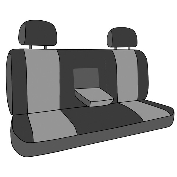 CalTrend Rear Solid Bench Seats, DuraPlus Seat Covers for 2013-2016