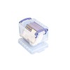 Really Useful Plastic Storage Box 0.3 Litre Clear (Pack of