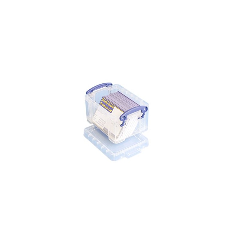 Really Useful Plastic Storage Box 0.3 Litre Clear (Pack of