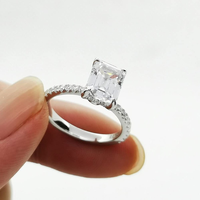 Bo.Dream - Anillos de compromiso de plata de ley chapados