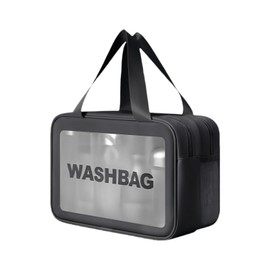 Waterproof Bag Make Up Organisers Cosmetic Bag Large Cosmetic Case Make Up Bag Cosmetic Organiser Cosmetic Bag Women, black, M, Mass beauty