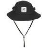 Safari Hat with Removable Rope/Upf50/Waterproof/Recycled/Size S/M and L/XL, Black/White, L/XL