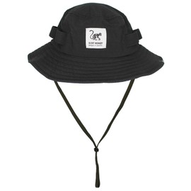 Safari Hat with Removable Rope/Upf50/Waterproof/Recycled/Size S/M and L/XL, Black/White, L/XL