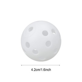 Pack of 30 Hollow Golf Balls, Air Flow Hollow Golf Balls, Golf Training Balls, Plastic Golf Ball with Air Holes for Indoor and Outdoor Golf Training, Training and Toys (White)