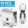 Zonon 10 Pcs Sliding Windows Rollers Assembly Sliding Assembly Cabinet
