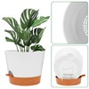 GARDIFE 12 inch Plant Pots, planters,Self Watering Pots, 2 Pack