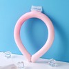 3rd Generation PCM Ice Cool Neckband Neck Cooler with Room Temperature Cooling Scarf Pink 2ea