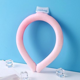 3rd Generation PCM Ice Cool Neckband Neck Cooler with Room Temperature Cooling Scarf Pink 2ea