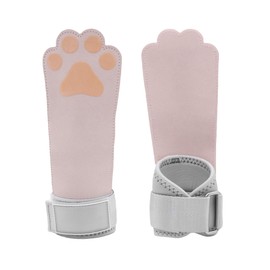 ANKOMINA 1 Pair Leather Dog Paw Fitness Power Strap Wear-Resistant Adjustable Wrist Straps Weight Lifting Hooks for Bodybuilding Equipment