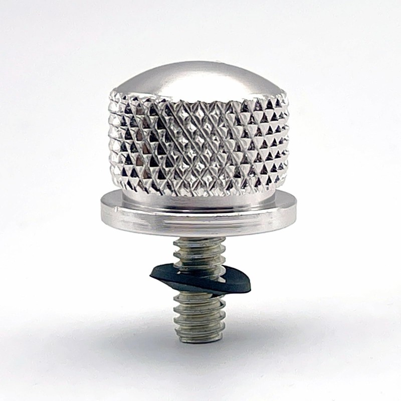 LEXOR CNC 1/4-20" Knurled Seat Bolts Universal Fit Harley Sportster