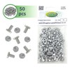50 Cropped Head Aluminium Greenhouse Nuts & Bolts Genuine Elite