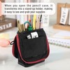 Mr. Pen- Standing Pencil Case Pouch, Sit & Lay Mesh-View