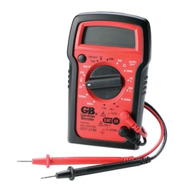 Gardner Bender GDT-3190 Digital Multimeter, 4 Function, 14 Range, Tests AC/DC Voltage, Resistance, and Battery, Manual Ranging, Auto-Off, 1/Each