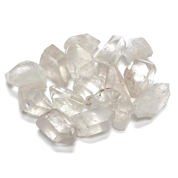 Zentron Crystal Collection: Natural Clear Quartz Points Stones 1" to