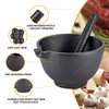Velaze Cast Iron Mortar and Pestle Tool Set, 6.5 inch
