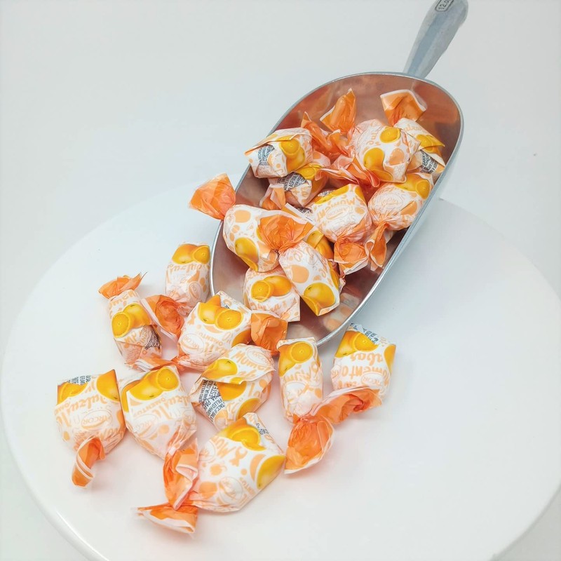 Arcor Orange Filled Fruit Bon Bons 2 pounds bulk orange