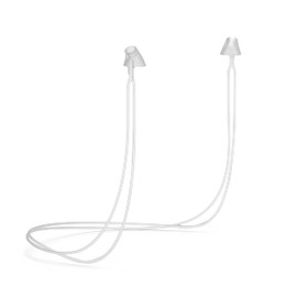 Flare Calmer Secure Mini – Small Ear Plugs Alternative – Reduce Annoying Noises Without Blocking Sound – Soft Reusable Flexible Silicone with Built-in Lanyard – Translucent