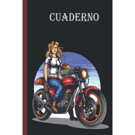 Cuaderno de la motocicleta: Cuaderno de motocicleta, cuaderno de papel rayado para la escuela, estudiantes, regalo para niños, niñas, adolescentes, cuaderno de motociclismo, amante del motociclismo