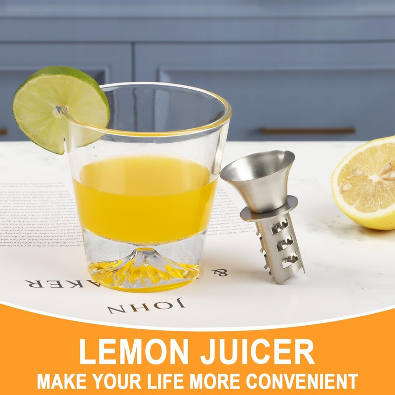 KAYCROWN 18/8 Stainless Steel Manual Lemon Juicer Squeezer, Easy Squeeze