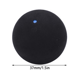 XHIKOWAT 37mm Squash Ball Rubber Racket Balls Rubber Material Training Squash Weighing 25g for Training and Competition (Single Blue dot)