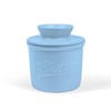 fanquare Porcelain Butter Jar with Lid, French Ceramic Butter Crock