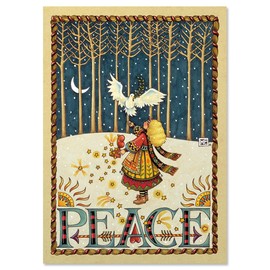 Current Peace Dove Religious Christmas Cards with Envelopes © Mary Engelbreit - Set of 18 Large 5 x 7-Inch Folded Cards, Holiday Greeting Card Value Pack