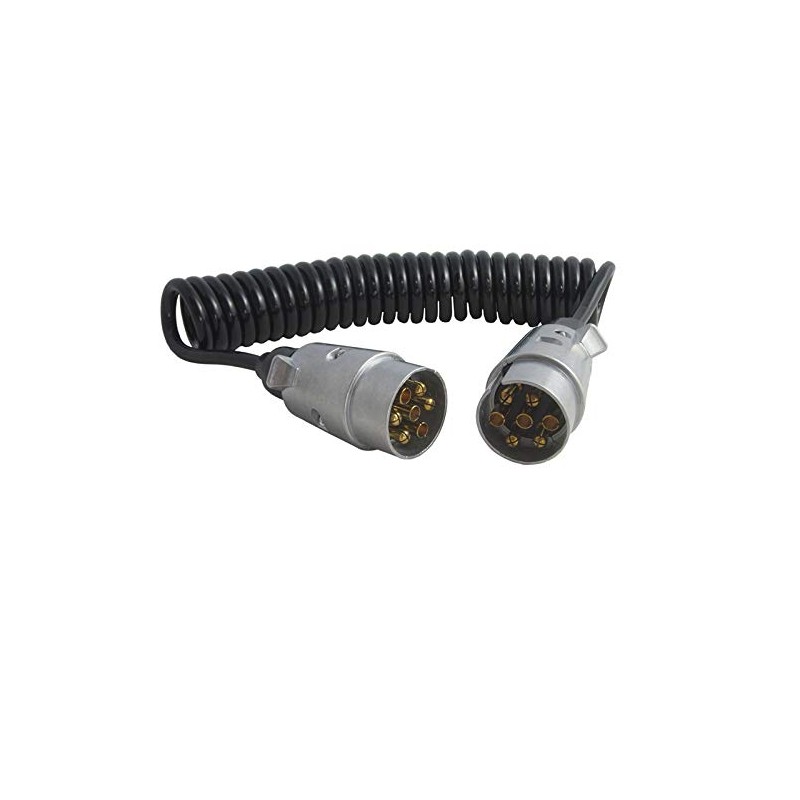 Trailer Spiral Cable Connection Cable Car Trailer Caravan Coupling 7-Pin