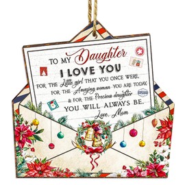 Daughter Christmas Ornaments 2025,Mother Daughter Ornament for Christmas Tree,Gifts for Daughters from Mom