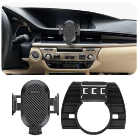 AOUKKL Car Phone Holder Fits for Lexus ES 300h / ES 350 2013-2018 Accessories,Thick Cases Friendly,Cell Phone Mount for 4.7-7 in Phones,360 Degree Rotation,Easy to Install