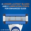 BIC EasyRinse Anti-Clogging, Refillable Men's Razors With 4 Blades, 1