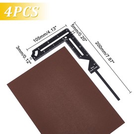 UNICRAFTALE about 2 Sets Black Book Cover Guide 20cm Long Bookbinding Ruler Acrylic Bookbinding Scrapbook Tool DIY Bookbinding Cover Tool for Making Book Cover Journal Planner Album Calender Covers