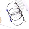 YELUWA 3Pcs Black Evil Eye Bracelet for Women Men Good