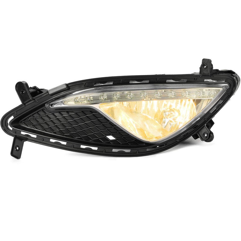 HECASA Halogen Left Fog Light Assembly Compatible with 2013-2017 Hyundai